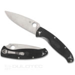 Сгъваем нож Spyderco Resilience 8Cr13MoV черен FRN » Dulotec.BG