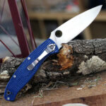 Сгъваем нож Spyderco Resilience S35VN син 106 мм » Dulotec.BG