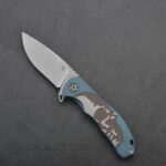 Тактически сгъваем нож CH KNIVES 3504 S35VN Titanium Blue 212мм » Dulotec.BG