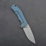 Тактически сгъваем нож CH KNIVES 3504 S35VN Titanium Blue 212мм » Dulotec.BG