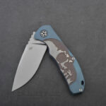 Тактически сгъваем нож CH KNIVES 3504 M390 Titanium Blue » Dulotec.BG