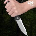 Тактически сгъваем нож CH KNIVES 3516 D2 G-10 Black 215мм » Dulotec.BG