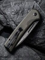 Нож Civivi Conspirator Damascus Micarta Dark Green » Dulotec.BG