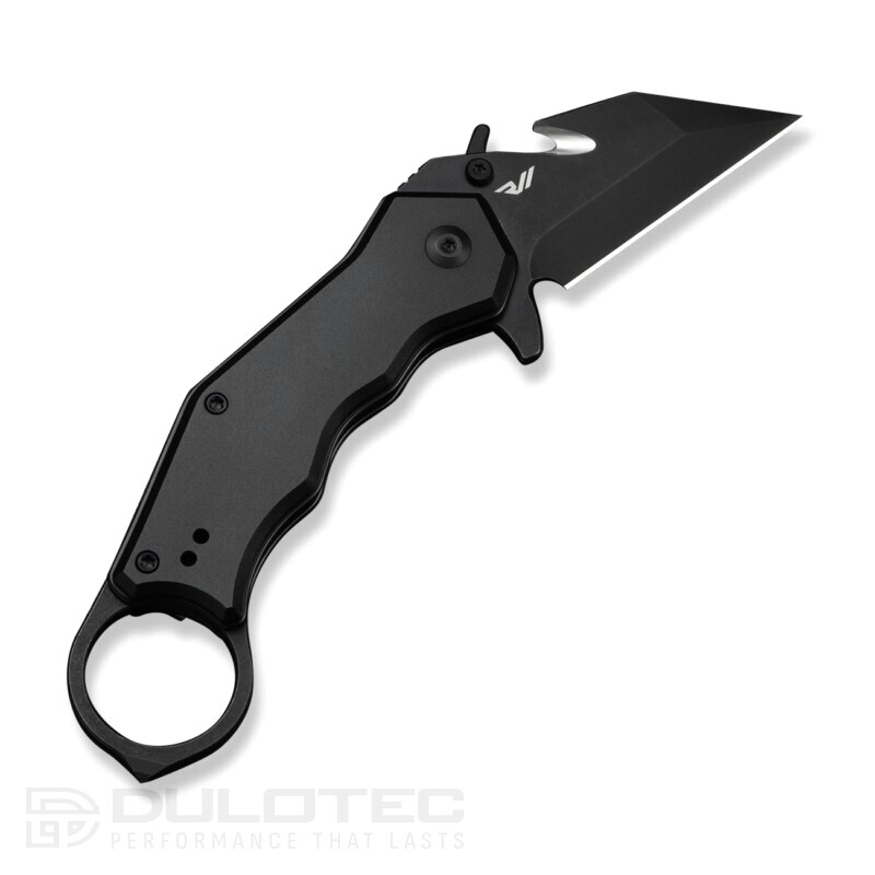 Тактически джобен нож CIVIVI Amaroq Nitro-V Black Aluminum » Dulotec.BG