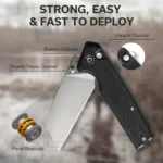 Джобен нож CIVIVI Amirite Nitro-V G10 Black 88mm » Dulotec.BG