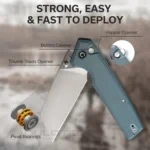 Джобен нож CIVIVI Amirite Nitro-V G10 Neutral Blue » Dulotec.BG