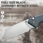 Джобен нож CIVIVI Amirite Nitro-V G10 Neutral Blue » Dulotec.BG
