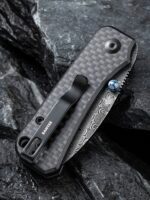 Сгъваем нож Damascus CIVIVI Baby Banter G10/Carbon Black » Dulotec.BG