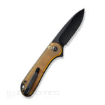Сгъваем нож CIVIVI Button Lock Elementum II Carbon Дамаск » Dulotec.BG