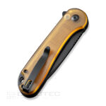 Джобен нож CIVIVI Button Lock Elementum II Ultem Amber&Black » Dulotec.BG