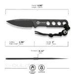 Сгъваем нож CIVIVI Button Lock Elementum 14C28N G10 All Black » Dulotec.BG