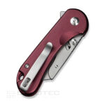 Сгъваем нож CIVIVI Elementum Utility 6Cr13 Aluminum Burgundy » Dulotec.BG