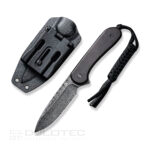 Фиксиран нож CIVIVI Elementum Damascus Black Ebony » Dulotec.BG