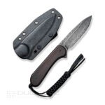 Фиксиран нож CIVIVI Elementum Damascus Black Ebony » Dulotec.BG