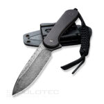 Фиксиран нож CIVIVI Elementum Damascus Black Ebony » Dulotec.BG