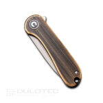 Сгъваем нож CIVIVI Mini Elementum 14C28N Месинг » Dulotec.BG