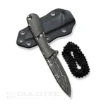 Компактен фиксиран нож CIVIVI Mini Elementum Damascus тъмнозелен » Dulotec.BG