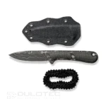 Компактен фиксиран нож CIVIVI Mini Elementum Damascus тъмнозелен » Dulotec.BG
