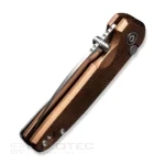 Сгъваем нож CIVIVI Mini Shakan Nitro-V кафяв алуминий » Dulotec.BG