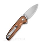 Сгъваем нож CIVIVI Mini Shakan Nitro-V кафяв алуминий » Dulotec.BG