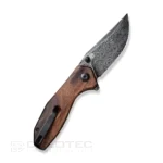 Джобен нож CIVIVI ODD 22 с дамаска стомана и дървена дръжка » Dulotec.BG