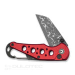Сгъваем нож CIVIVI Pragma Damascus Aluminum Red 55.9мм » Dulotec.BG