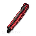 Сгъваем нож CIVIVI Pragma Damascus Aluminum Red 55.9мм » Dulotec.BG