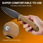Тактически сгъваем нож CIVIVI Praxis 9Cr18MoV Ultem Amber » Dulotec.BG