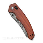 Сгъваем нож с дамаска стомана CIVIVI Sixgill Guibourtia Wood » Dulotec.BG