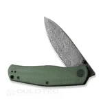 Сгъваем нож CIVIVI Sokoke Damascus Micarta зелен » Dulotec.BG