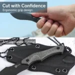 Фиксиран нож CIVIVI Vaquita II Nitro-V Micarta тъмно зелен » Dulotec.BG