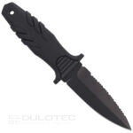 Фиксиран нож Fox Tactical Elementum Dagger N690Co Black » Dulotec.BG