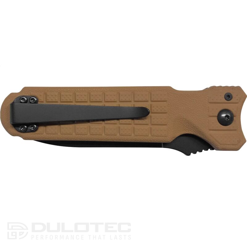 Автоматичен тактически нож FKMD Predator II N690Co Coyote » Dulotec.BG