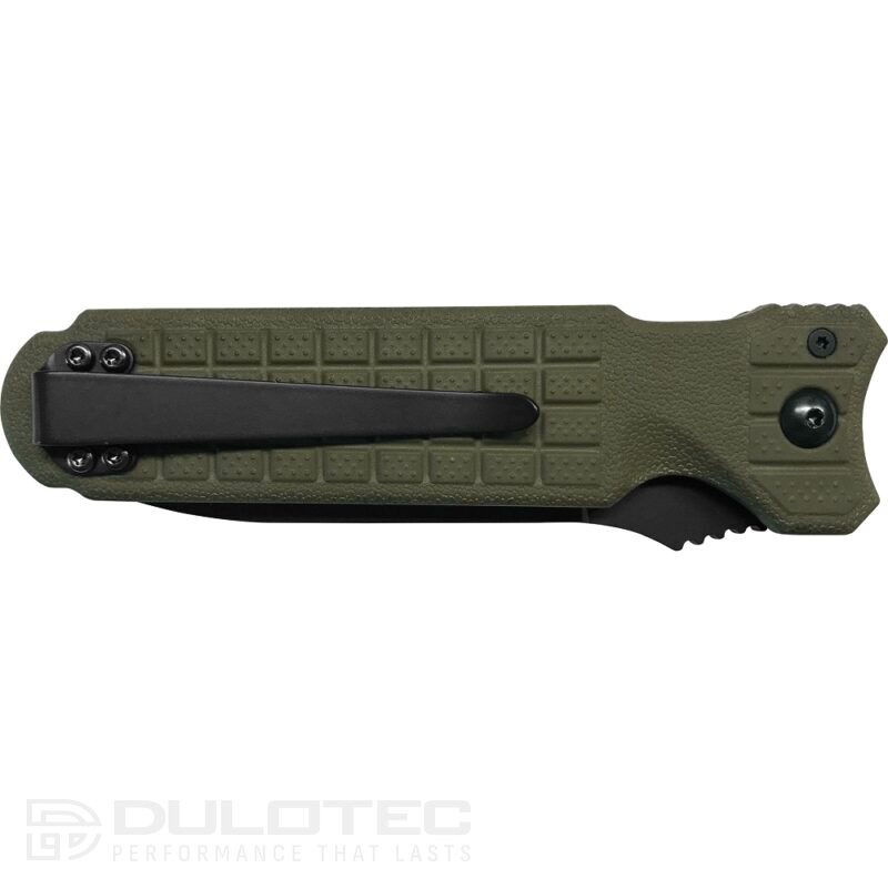 Автоматичен сгъваем нож FKMD Predator II N690Co OD Green » Dulotec.BG