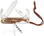 Многофункционален джобен нож Fox Knives с дръжка от еленов рог M390 » Dulotec.BG