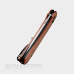 Сгъваем нож Civivi Elementum 14C28N Button Lock Brown Micarta » Dulotec.BG