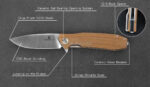 Сгъваем нож Ironfly Zesty VG-10 Green Micarta » Dulotec.BG