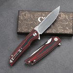 Сгъваем нож CH KNIVES CH 3510 D2 Micarta Black/Orange » Dulotec.BG