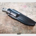 Кожена кания TRC за нож South Pole black » Dulotec.BG