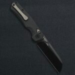 Сгъваем нож KUNWU Chad PM60 Carbon Fiber титан » Dulotec.BG