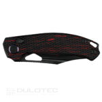Сгъваем нож Kunwu Django XL Elmax G Mascus червено-черен » Dulotec.BG