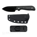 Фиксиран нож Kunwu Stiffy P. VANADIS8 DLC Micarta Black » Dulotec.BG