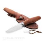 Фиксиран нож LionSteel Acha M390 Burlap Micarta Natural » Dulotec.BG