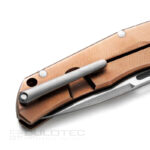 Сгъваем нож LionSteel Q4ttro Bronze Titanium MagnaCut » Dulotec.BG