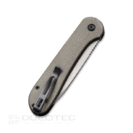 Сгъваем нож Civivi Elementum 14C28N Button Lock Dark Green Micarta » Dulotec.BG