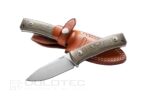 Фиксиран нож LionSteel M4 Green Canvas M390 95мм » Dulotec.BG