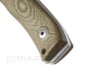 Фиксиран нож LionSteel M4 Green Canvas M390 95мм » Dulotec.BG
