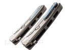 Сгъваем нож с дамаска стомана LionSteel ROK Damascus Gold » Dulotec.BG