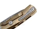 Сгъваем нож с дамаска стомана LionSteel ROK Damascus Gold » Dulotec.BG