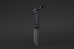 Фиксиран ловен нож TRC Knives SOUTH POLE Vanadis 4 Extra DLC Black G-10 » Dulotec.BG